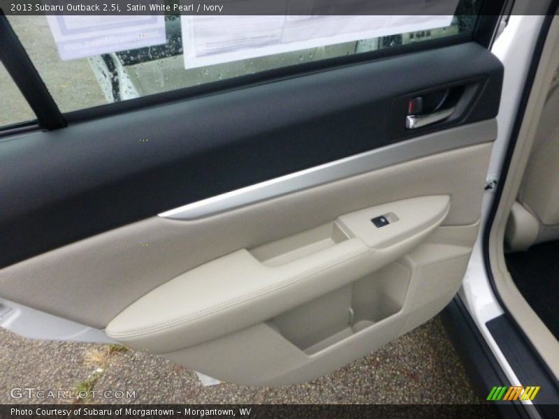 Satin White Pearl / Ivory 2013 Subaru Outback 2.5i