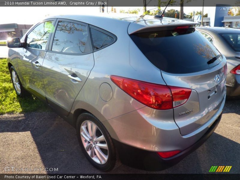 Graphite Gray / Black 2010 Hyundai Tucson Limited AWD