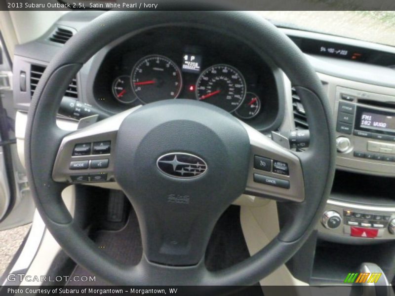 Satin White Pearl / Ivory 2013 Subaru Outback 2.5i