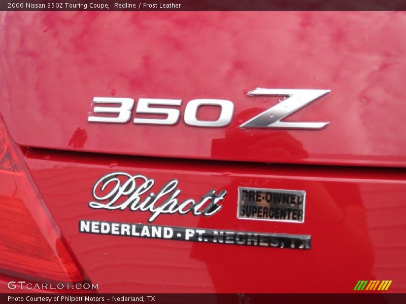 Redline / Frost Leather 2006 Nissan 350Z Touring Coupe