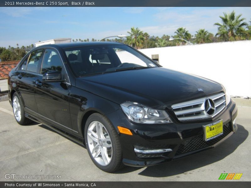 Black / Black 2013 Mercedes-Benz C 250 Sport