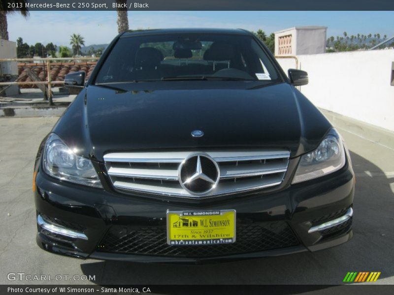 Black / Black 2013 Mercedes-Benz C 250 Sport