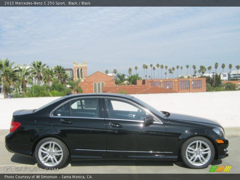 Black / Black 2013 Mercedes-Benz C 250 Sport