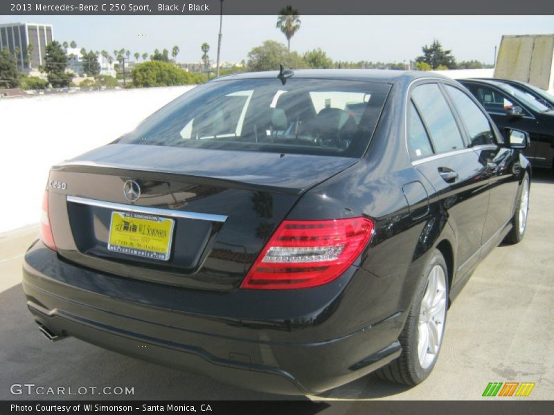 Black / Black 2013 Mercedes-Benz C 250 Sport