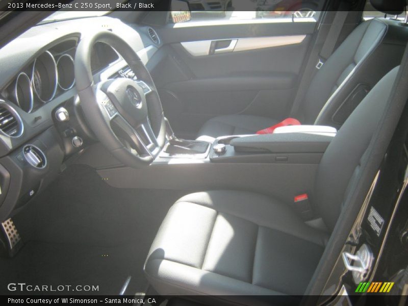 Black / Black 2013 Mercedes-Benz C 250 Sport
