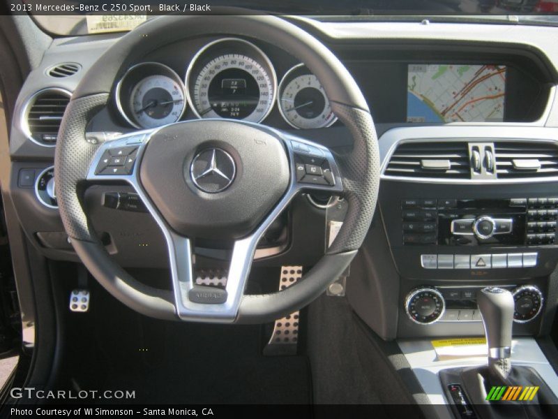 Black / Black 2013 Mercedes-Benz C 250 Sport