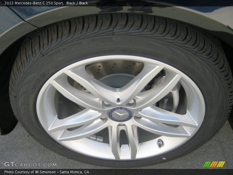 Black / Black 2013 Mercedes-Benz C 250 Sport