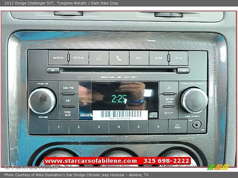 Tungsten Metallic / Dark Slate Gray 2012 Dodge Challenger SXT