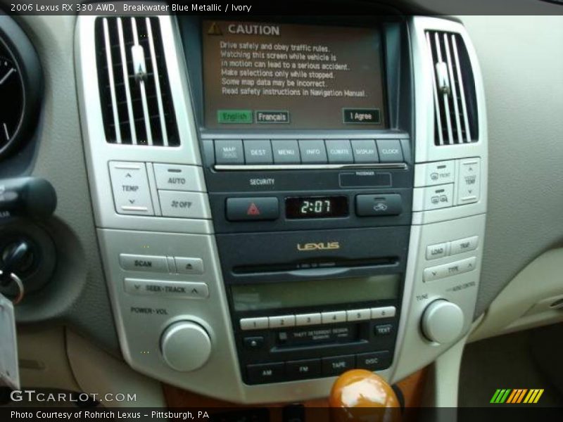 Breakwater Blue Metallic / Ivory 2006 Lexus RX 330 AWD