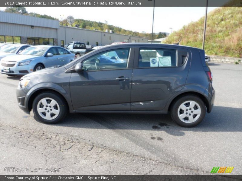 Cyber Gray Metallic / Jet Black/Dark Titanium 2013 Chevrolet Sonic LS Hatch