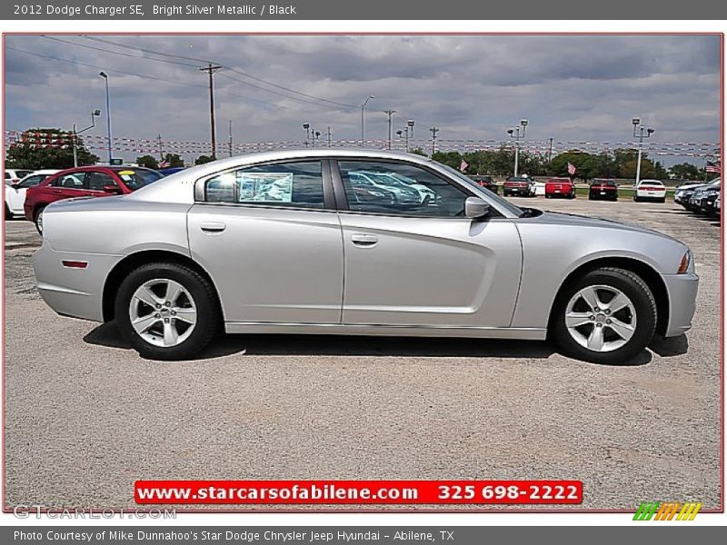 Bright Silver Metallic / Black 2012 Dodge Charger SE