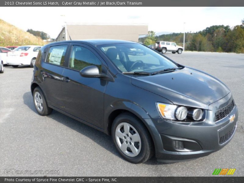 Cyber Gray Metallic / Jet Black/Dark Titanium 2013 Chevrolet Sonic LS Hatch
