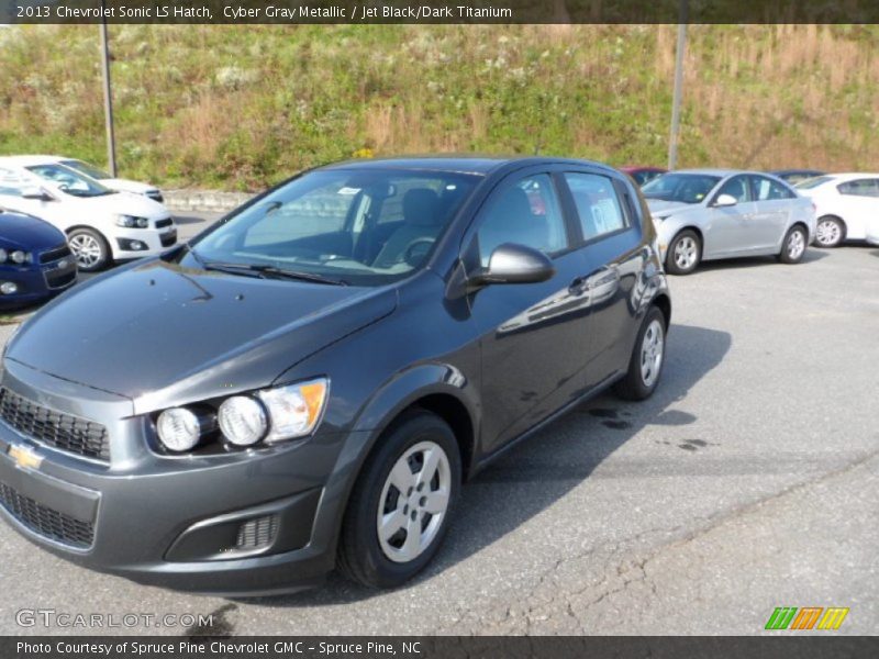 Cyber Gray Metallic / Jet Black/Dark Titanium 2013 Chevrolet Sonic LS Hatch