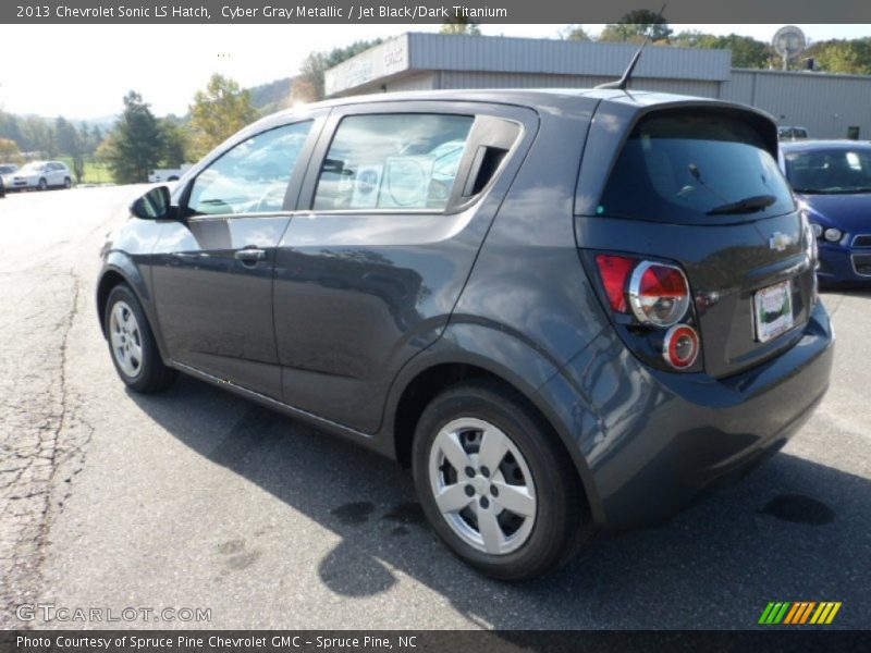 Cyber Gray Metallic / Jet Black/Dark Titanium 2013 Chevrolet Sonic LS Hatch