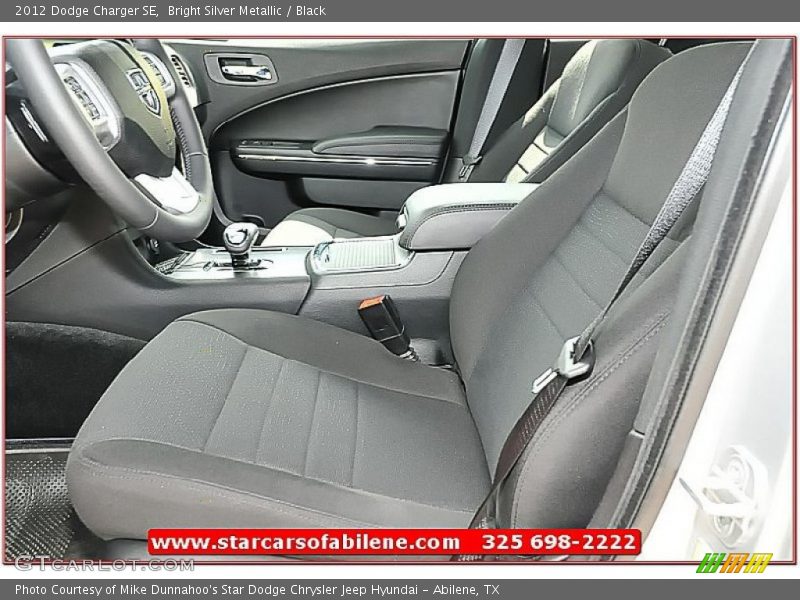Bright Silver Metallic / Black 2012 Dodge Charger SE