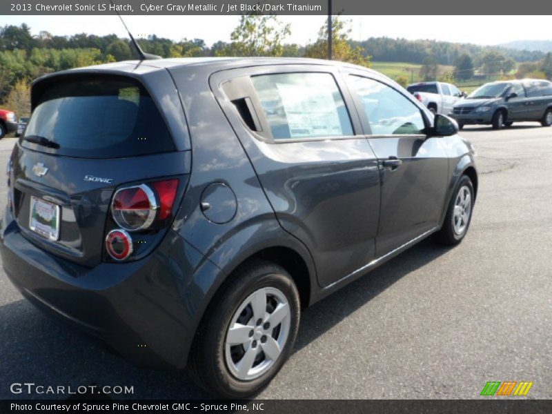 Cyber Gray Metallic / Jet Black/Dark Titanium 2013 Chevrolet Sonic LS Hatch
