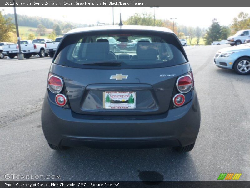 Cyber Gray Metallic / Jet Black/Dark Titanium 2013 Chevrolet Sonic LS Hatch