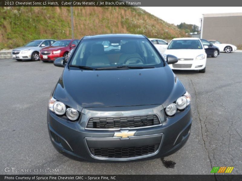 Cyber Gray Metallic / Jet Black/Dark Titanium 2013 Chevrolet Sonic LS Hatch