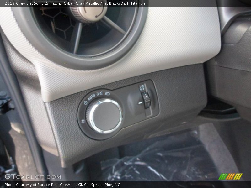 Cyber Gray Metallic / Jet Black/Dark Titanium 2013 Chevrolet Sonic LS Hatch