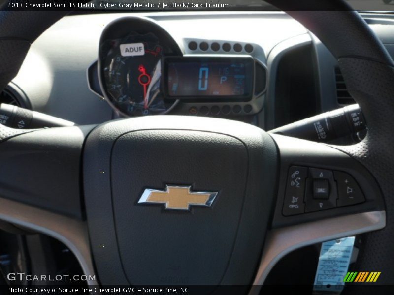 Cyber Gray Metallic / Jet Black/Dark Titanium 2013 Chevrolet Sonic LS Hatch