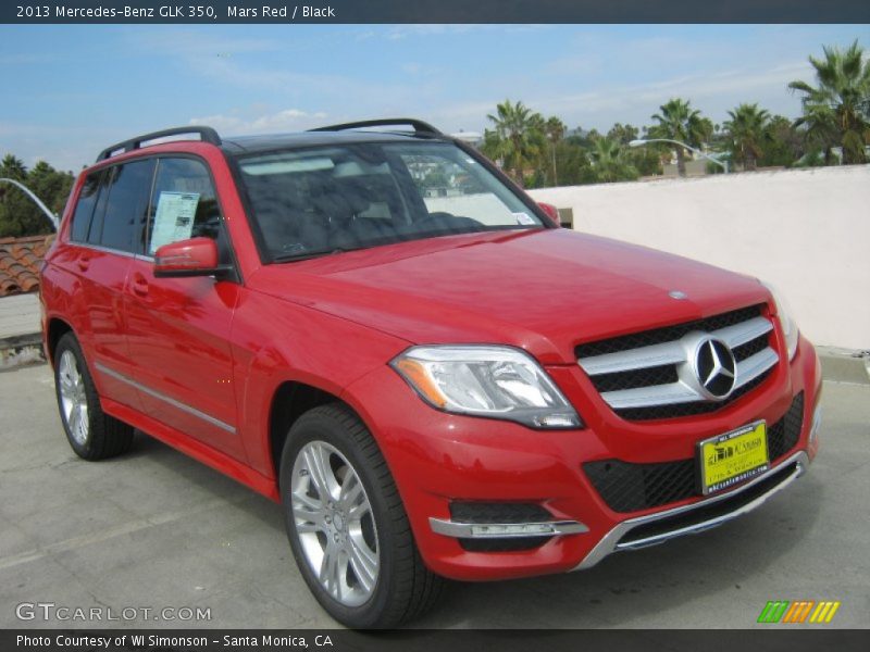Mars Red / Black 2013 Mercedes-Benz GLK 350