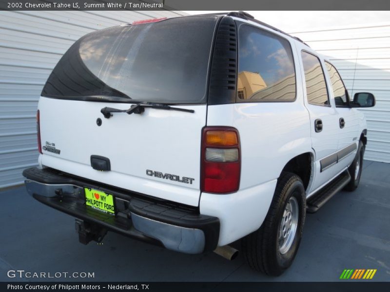 Summit White / Tan/Neutral 2002 Chevrolet Tahoe LS