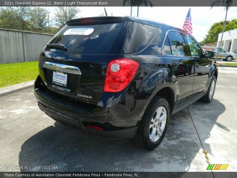 Black / Light Titanium/Jet Black 2011 Chevrolet Equinox LS