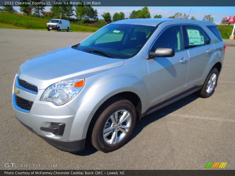 Silver Ice Metallic / Jet Black 2013 Chevrolet Equinox LS