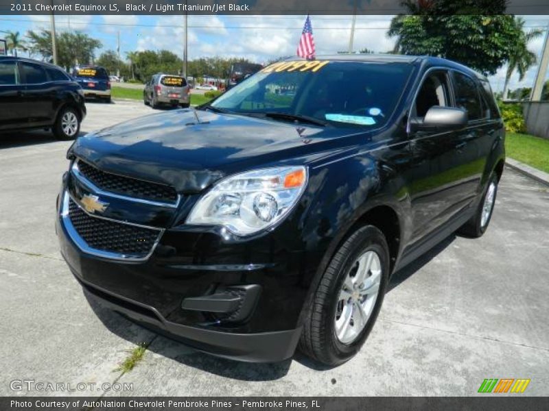 Black / Light Titanium/Jet Black 2011 Chevrolet Equinox LS