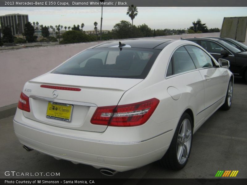 Diamond White Metallic / Black 2013 Mercedes-Benz E 350 Coupe
