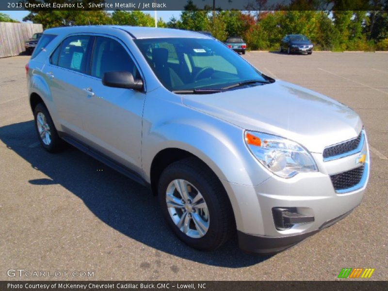 Silver Ice Metallic / Jet Black 2013 Chevrolet Equinox LS