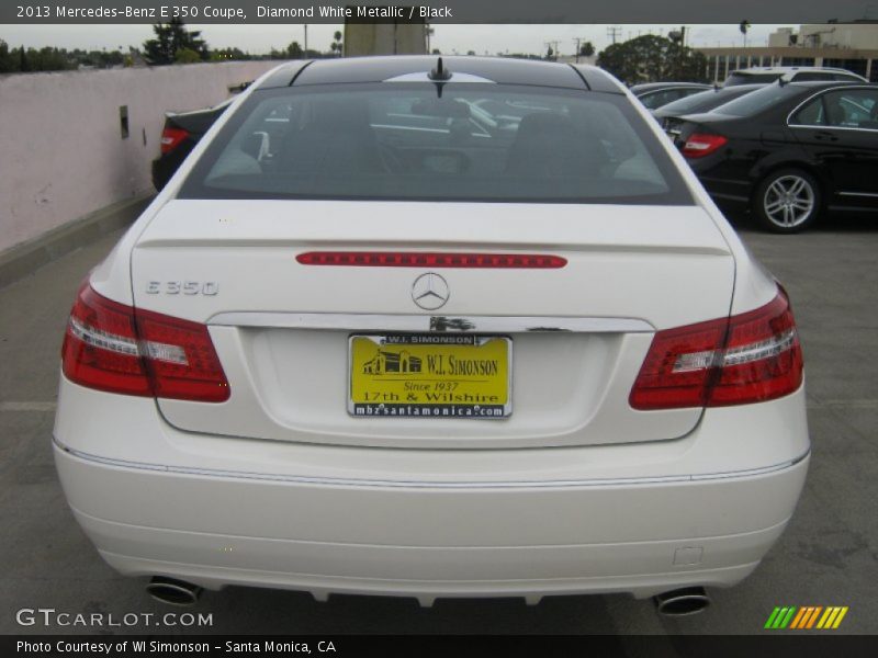 Diamond White Metallic / Black 2013 Mercedes-Benz E 350 Coupe