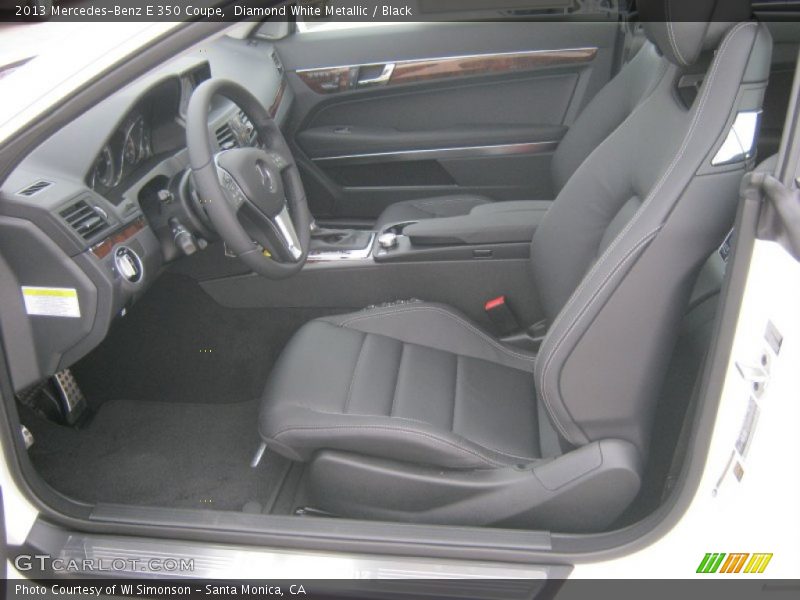 Diamond White Metallic / Black 2013 Mercedes-Benz E 350 Coupe