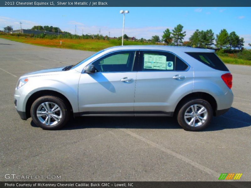 Silver Ice Metallic / Jet Black 2013 Chevrolet Equinox LS