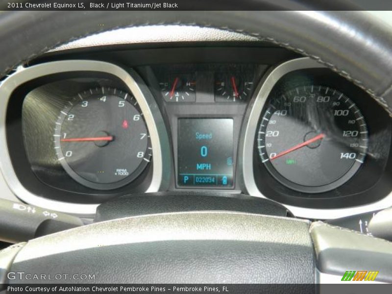 Black / Light Titanium/Jet Black 2011 Chevrolet Equinox LS