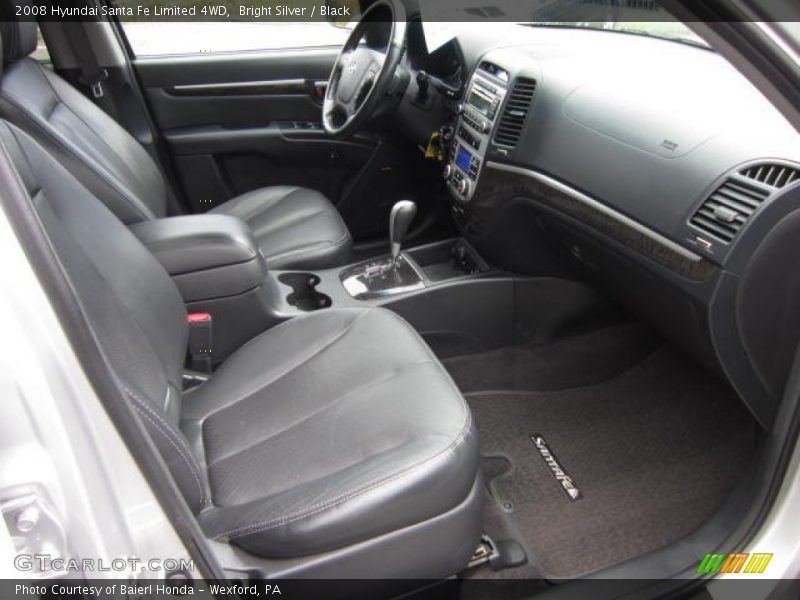 Bright Silver / Black 2008 Hyundai Santa Fe Limited 4WD