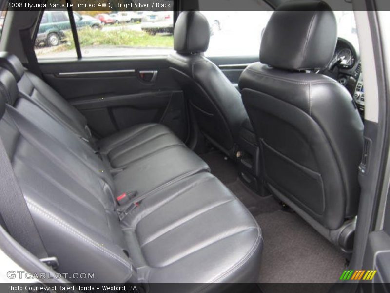 Bright Silver / Black 2008 Hyundai Santa Fe Limited 4WD