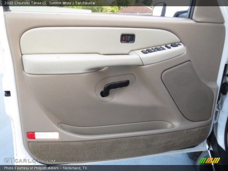 Summit White / Tan/Neutral 2002 Chevrolet Tahoe LS