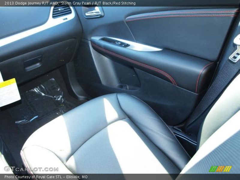 Storm Gray Pearl / R/T Black/Red Stitching 2013 Dodge Journey R/T AWD