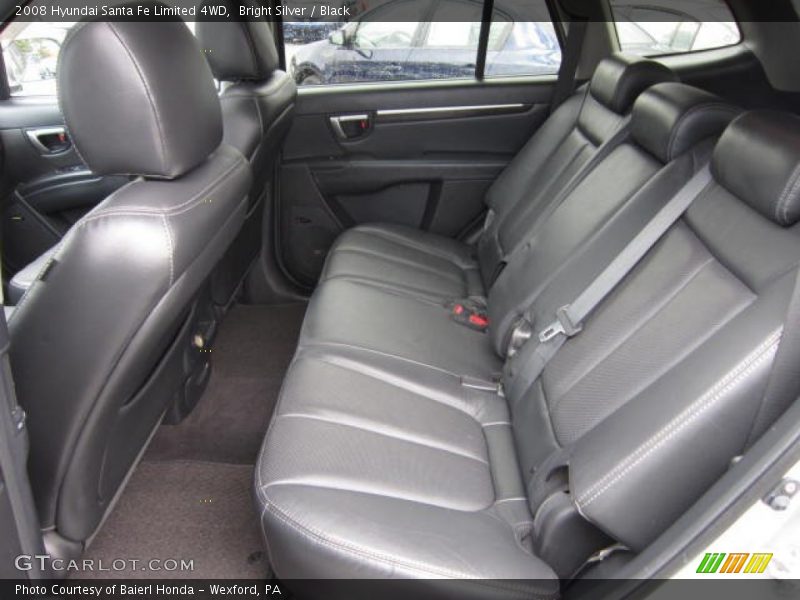 Bright Silver / Black 2008 Hyundai Santa Fe Limited 4WD