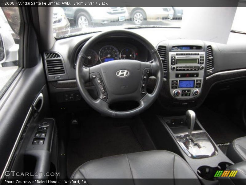 Bright Silver / Black 2008 Hyundai Santa Fe Limited 4WD