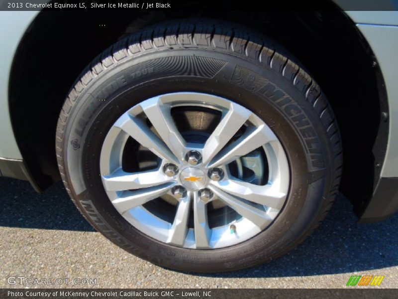Silver Ice Metallic / Jet Black 2013 Chevrolet Equinox LS