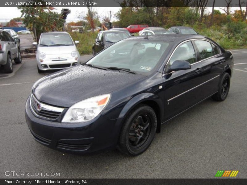 Midnight Blue Metallic / Gray 2007 Saturn Aura XE