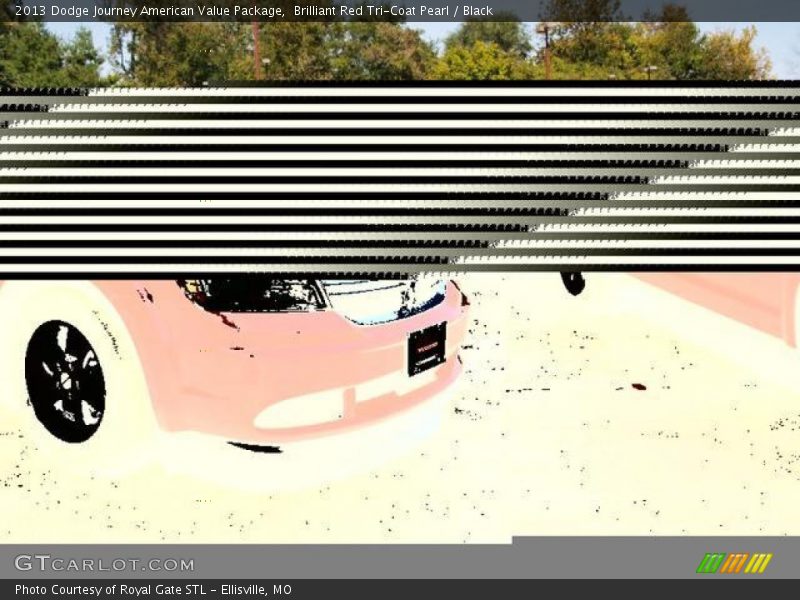 Brilliant Red Tri-Coat Pearl / Black 2013 Dodge Journey American Value Package