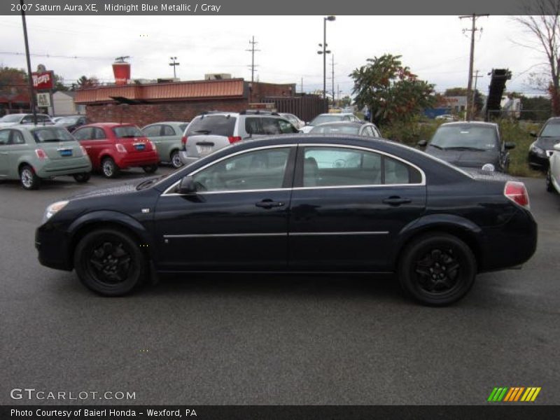 Midnight Blue Metallic / Gray 2007 Saturn Aura XE