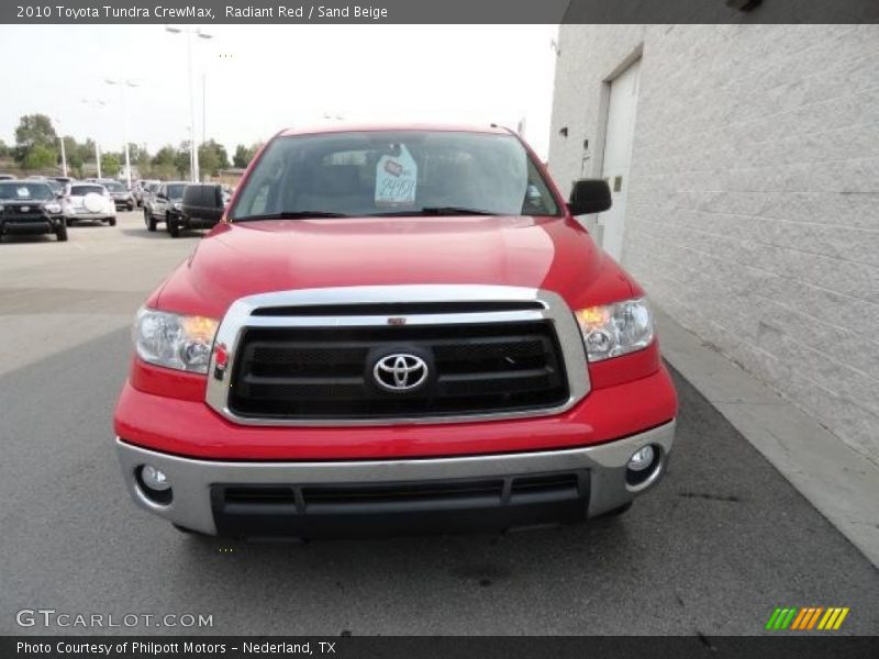 Radiant Red / Sand Beige 2010 Toyota Tundra CrewMax