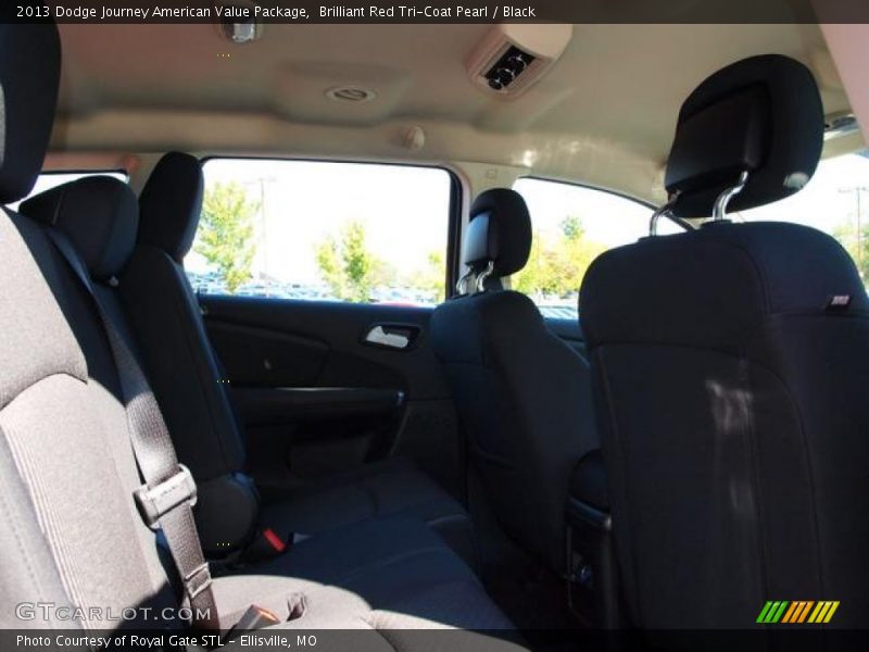 Brilliant Red Tri-Coat Pearl / Black 2013 Dodge Journey American Value Package
