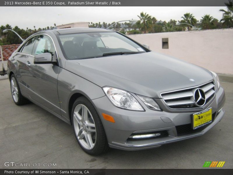 Palladium Silver Metallic / Black 2013 Mercedes-Benz E 350 Coupe