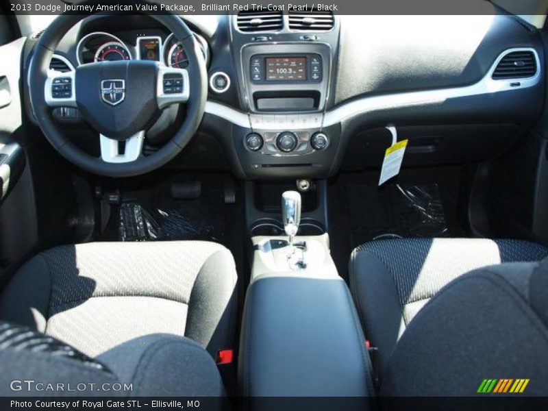 Brilliant Red Tri-Coat Pearl / Black 2013 Dodge Journey American Value Package