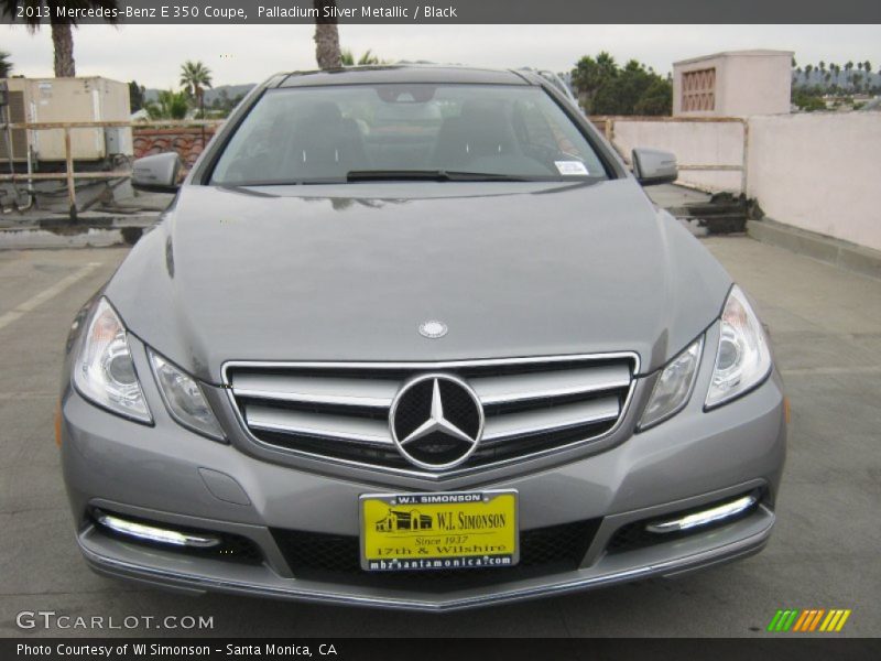 Palladium Silver Metallic / Black 2013 Mercedes-Benz E 350 Coupe